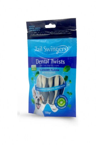 Tail Swingers Dental Twists Blueberry (130γρ)