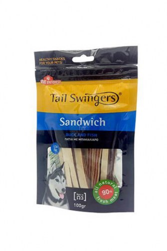 Tail Swingers SANDWICH WITH DUCK AND FISH SMALL (100gr)