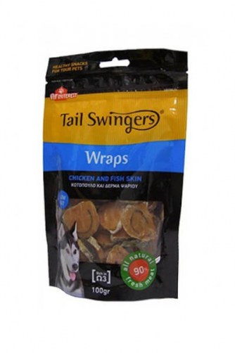 Tail Swingers WRAP CHICKEN AND FISH SKIN (100gr)